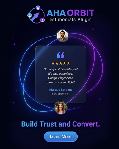 Aha Orbit Testimonials